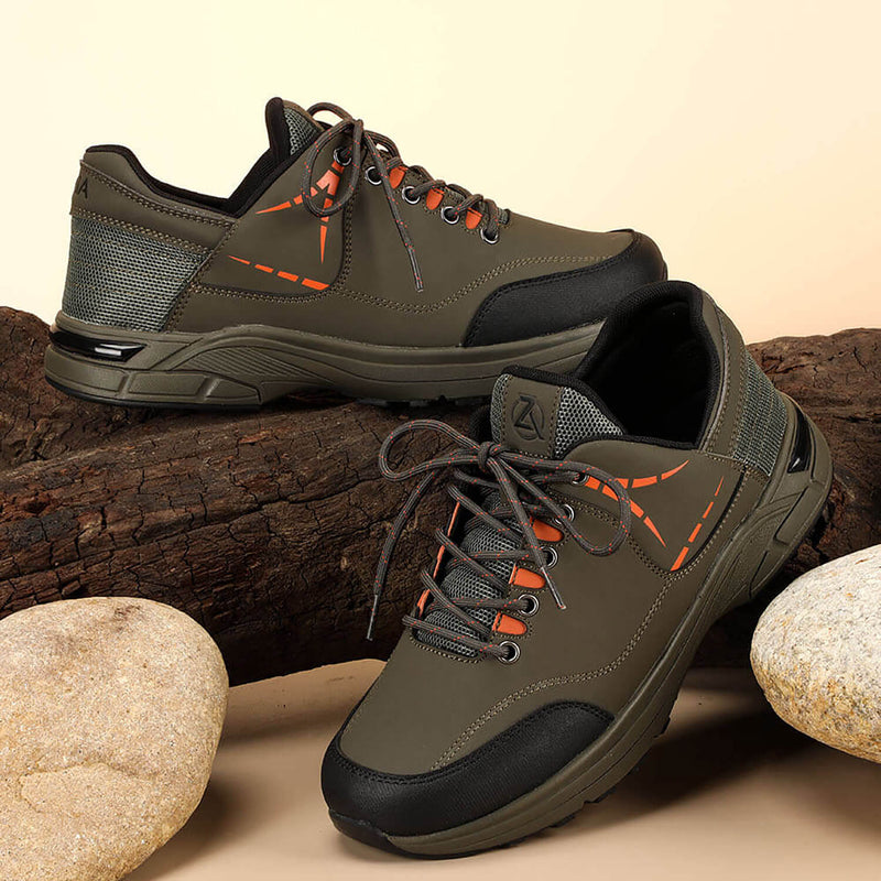 Zeba Forest Green men's hands-free sneaker